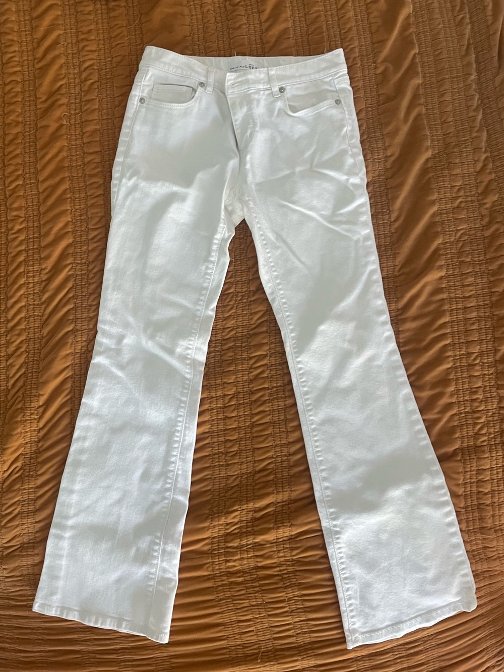 Loft white flare Jeans